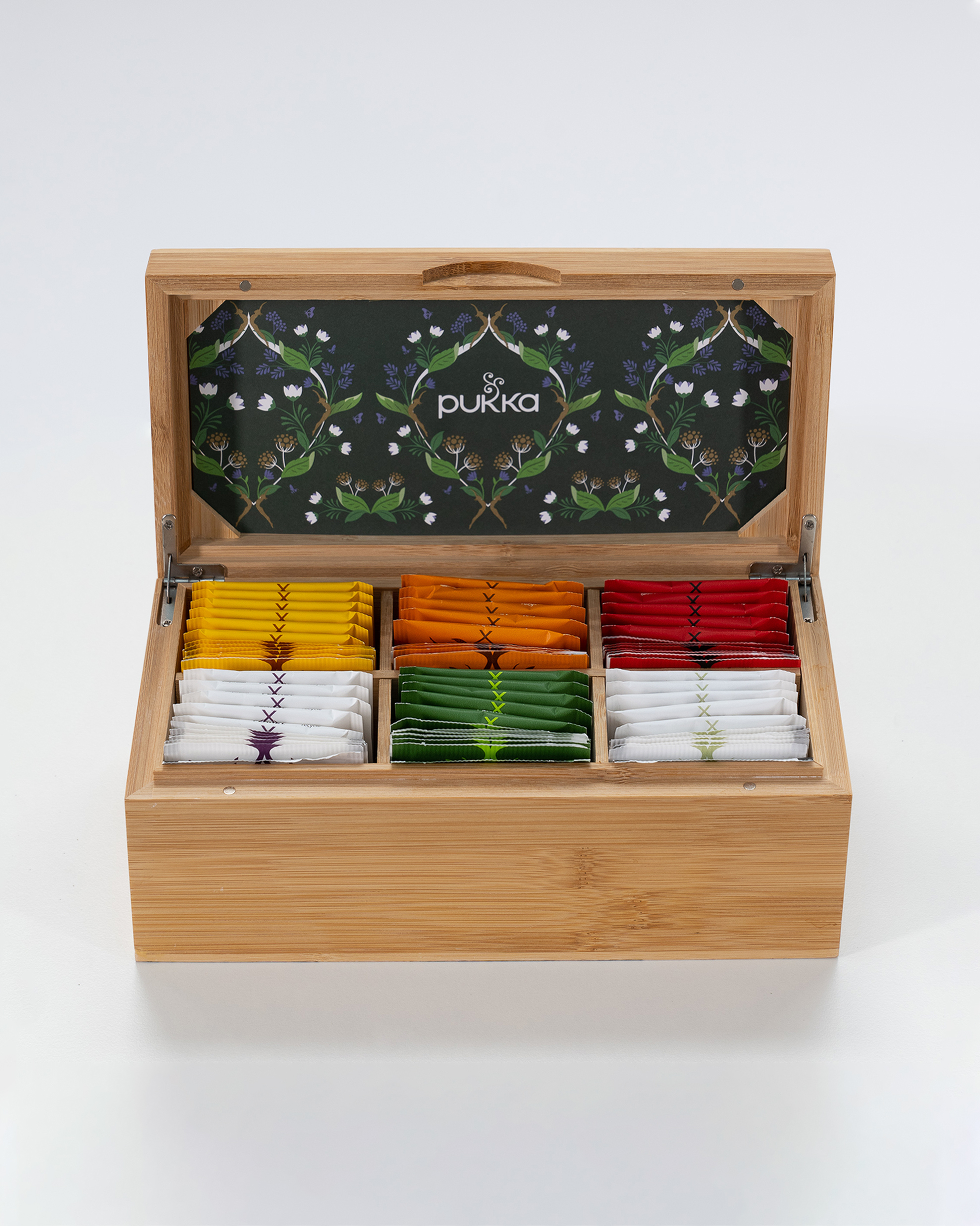 Boîte à Thé Métallique FIVE Simply Smart - 21x16.5x8.5 Cm - Noire, Contient Jusqu'à 100 Sachets