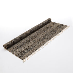 Tapis jute couleur noir