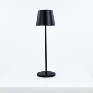 Lampe de bureau noire sur batterie